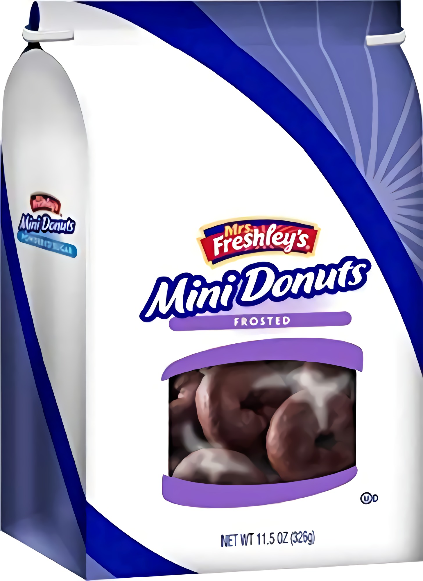 Mrs. Freshley's Chocolate Frosted Mini Donuts, 11.5 Oz., Pack of 4