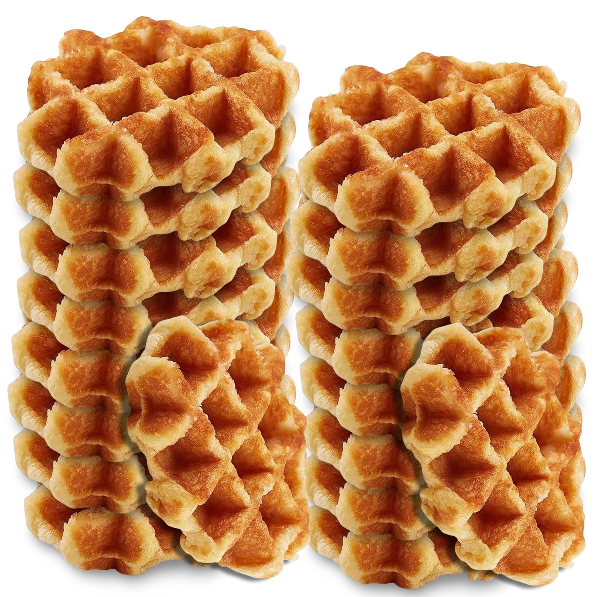 Carlotta's Authentic Belgian Pearl Sugar Waffles, Individually Wrapped | Imported from Belgium | 1.94 Ounce | Pack of 20 4