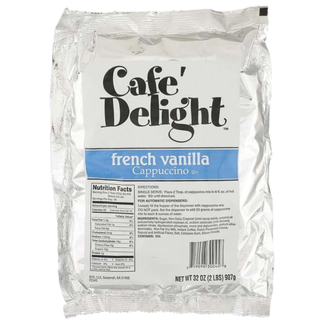 Cappuccino Mix by Cafe Delight | 2 Pound Bag | French Vanilla 2