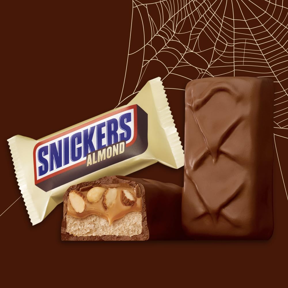 SNICKERS Almond Fun Size Milk Chocolate Candy Bars, 10.23 oz Bag 4