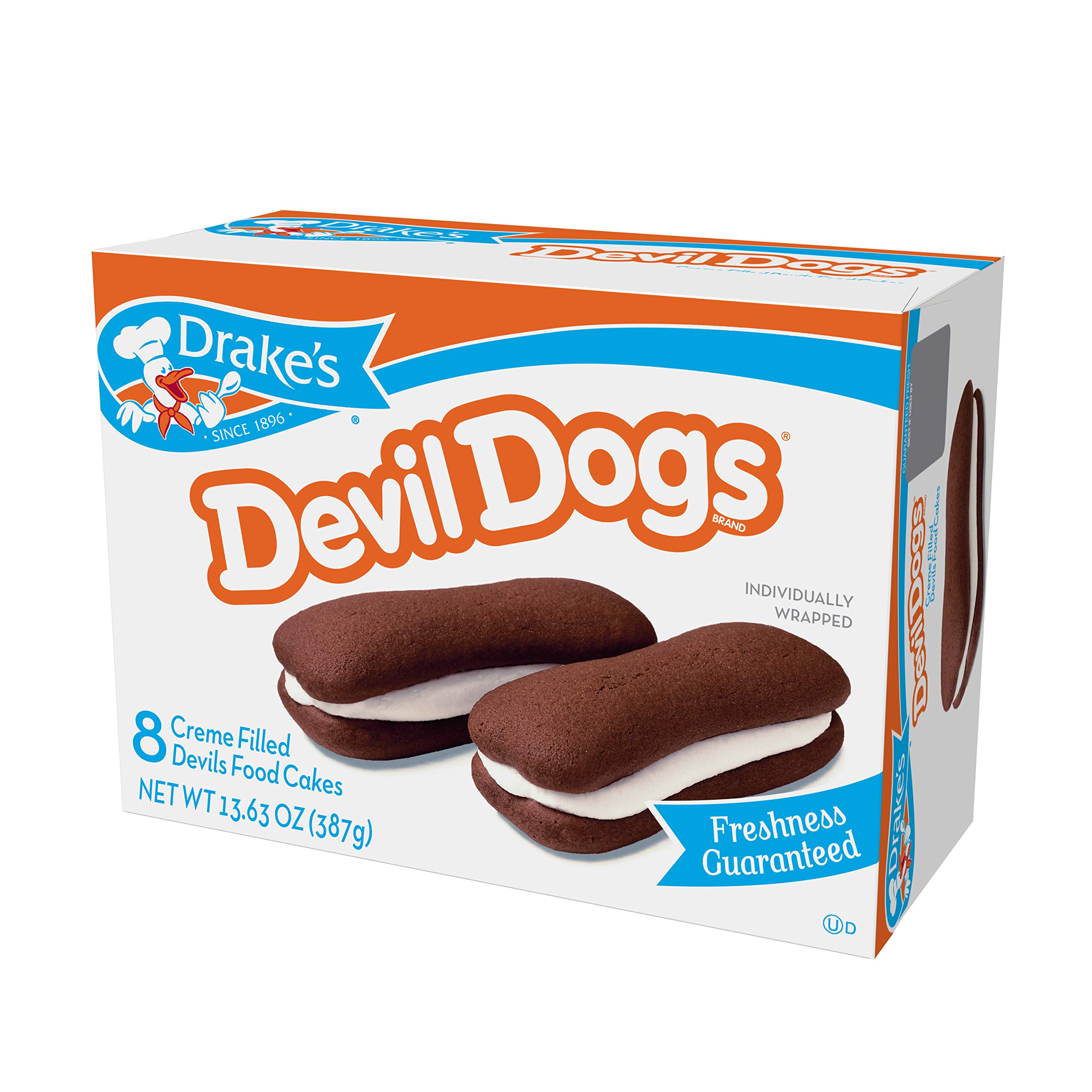 Drake's Devil Dogs Sandwich Chocolate and Vanilla Cream Snack Cakes (2-Boxes) 4