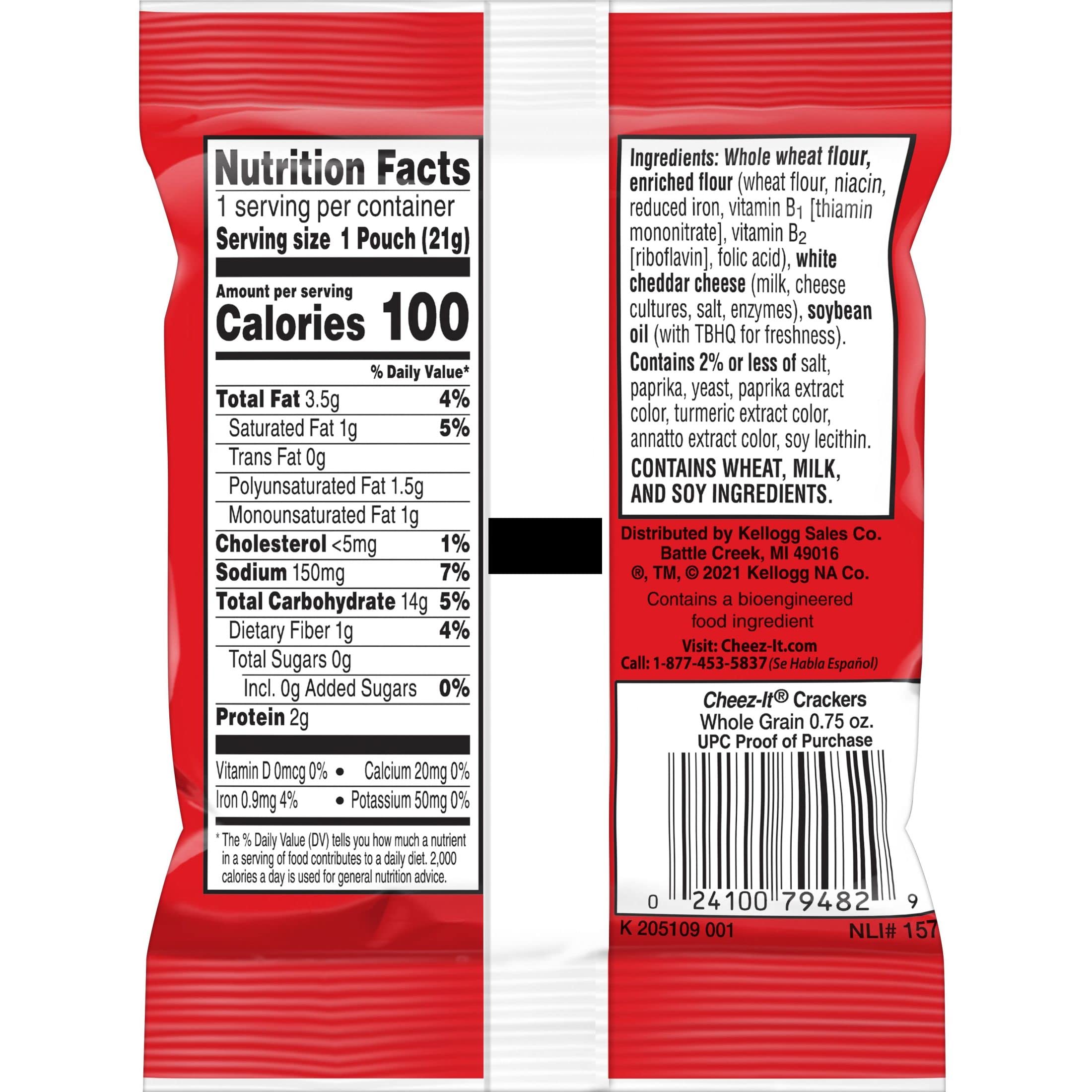 Cheez-It Baked Snack Cheese Crackers, made with 9g Whole Grain, .75oz (175 count) 5