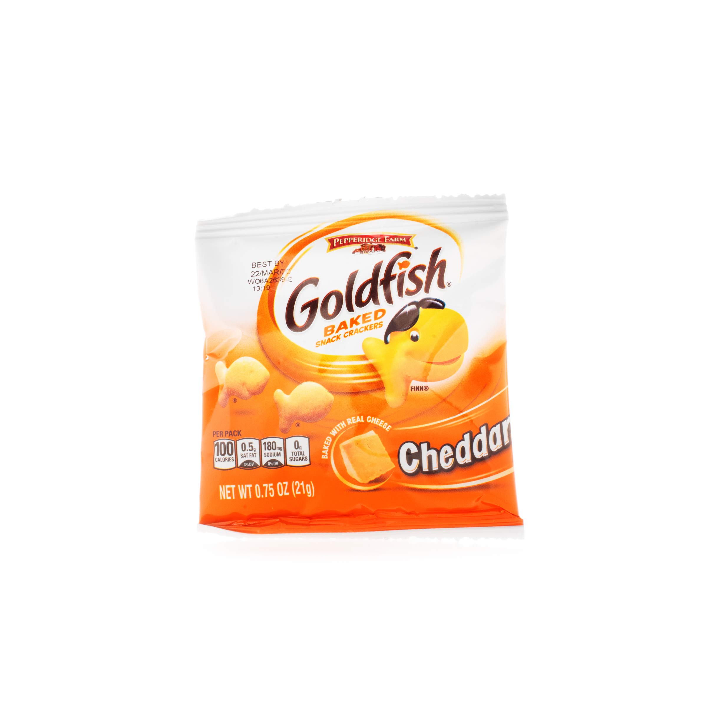 Pepperidge Farm Goldfish Baked Snack Crackers, Cheddar Cheese, .75 Ounces, Pack of 300 2