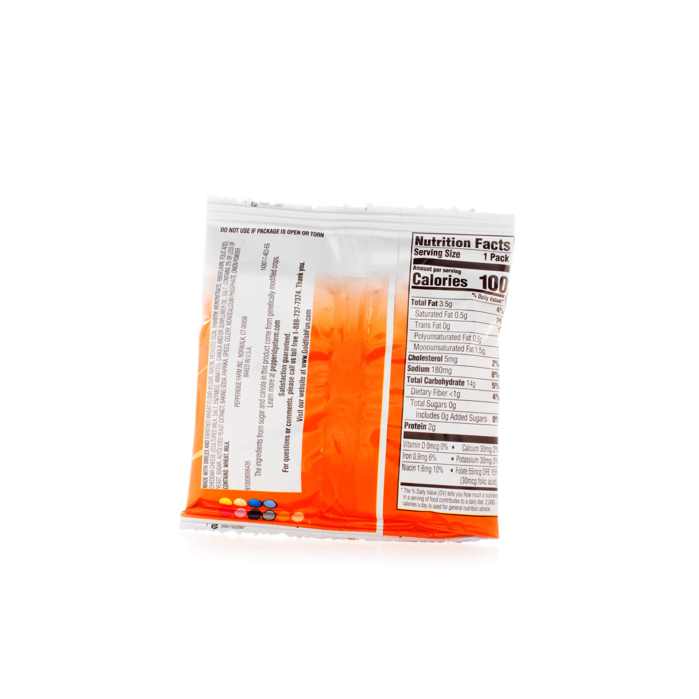 Pepperidge Farm Goldfish Baked Snack Crackers, Cheddar Cheese, .75 Ounces, Pack of 300 3