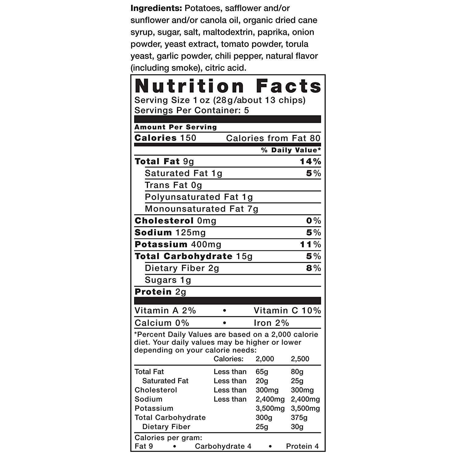 Kettle Brand Potato Chips, Backyard Barbeque Bags, 5 Ounce (Pack of 15) 5