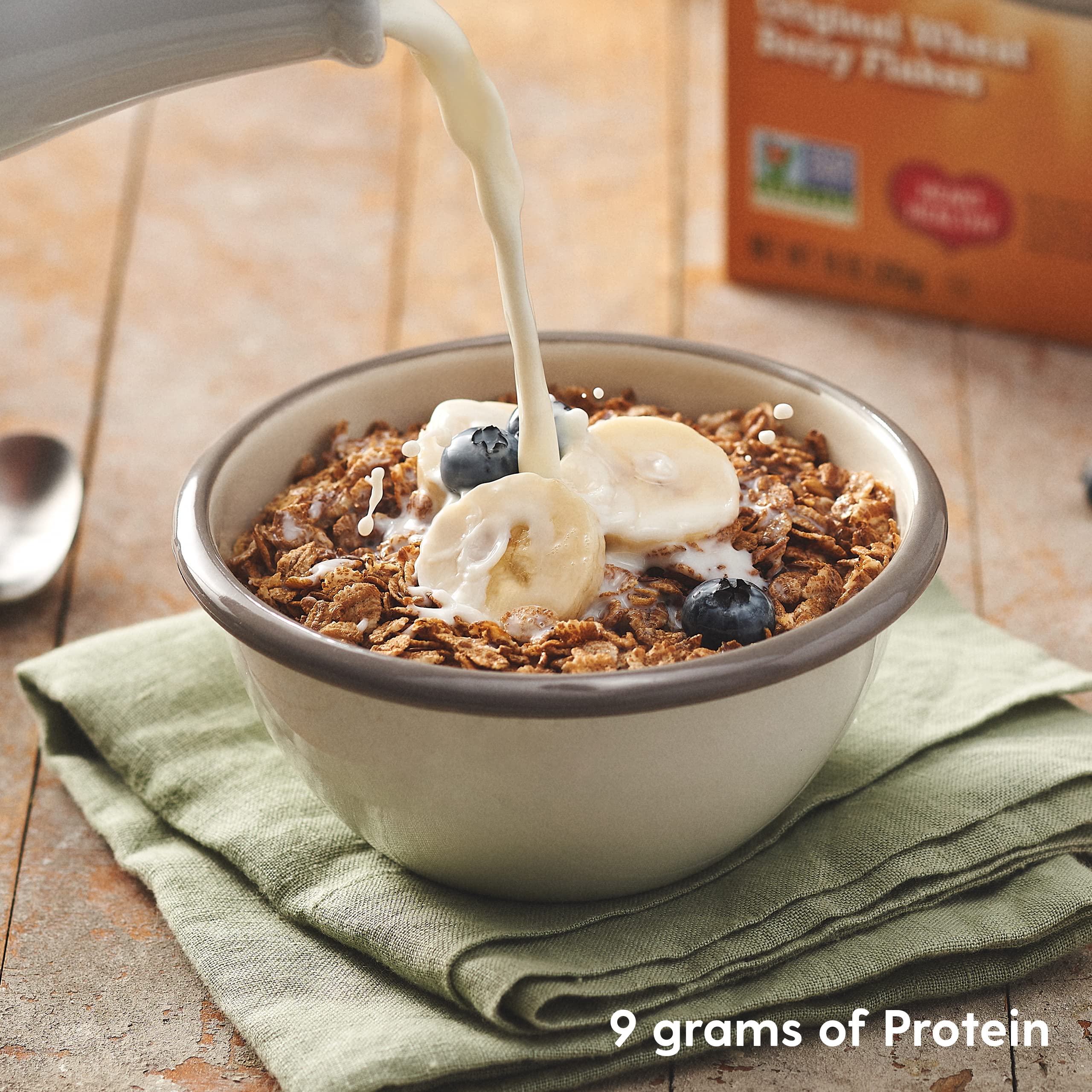 Uncle Sam Original Wheat Berry Flakes Cereal, High Fiber, Whole Grain, Non-GMO Project Verified, Kosher, Heart Healthy, Vegan, 10 Oz Box (Pack of 12) 4