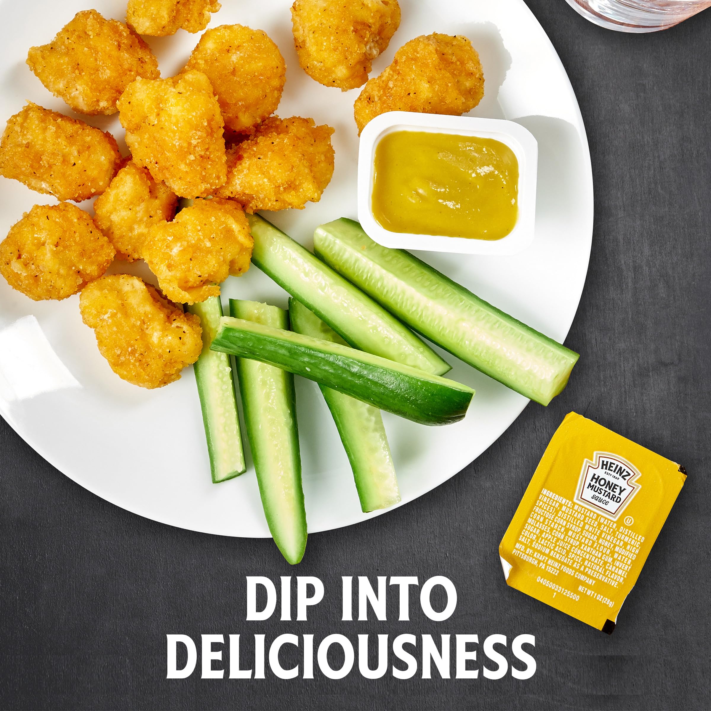 Heinz Honey Mustard Sauce (1 oz Cups, Pack of 100) 3