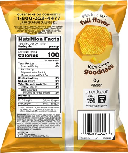 Baked, Ruffles Cheddar & Sour Cream, 0.8 Ounce (Pack of 60) 4