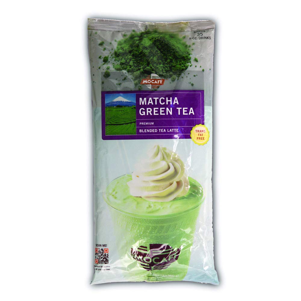 Mocafe Matcha Green Tea Latte, 3 Pound Bag -- 4 per case.