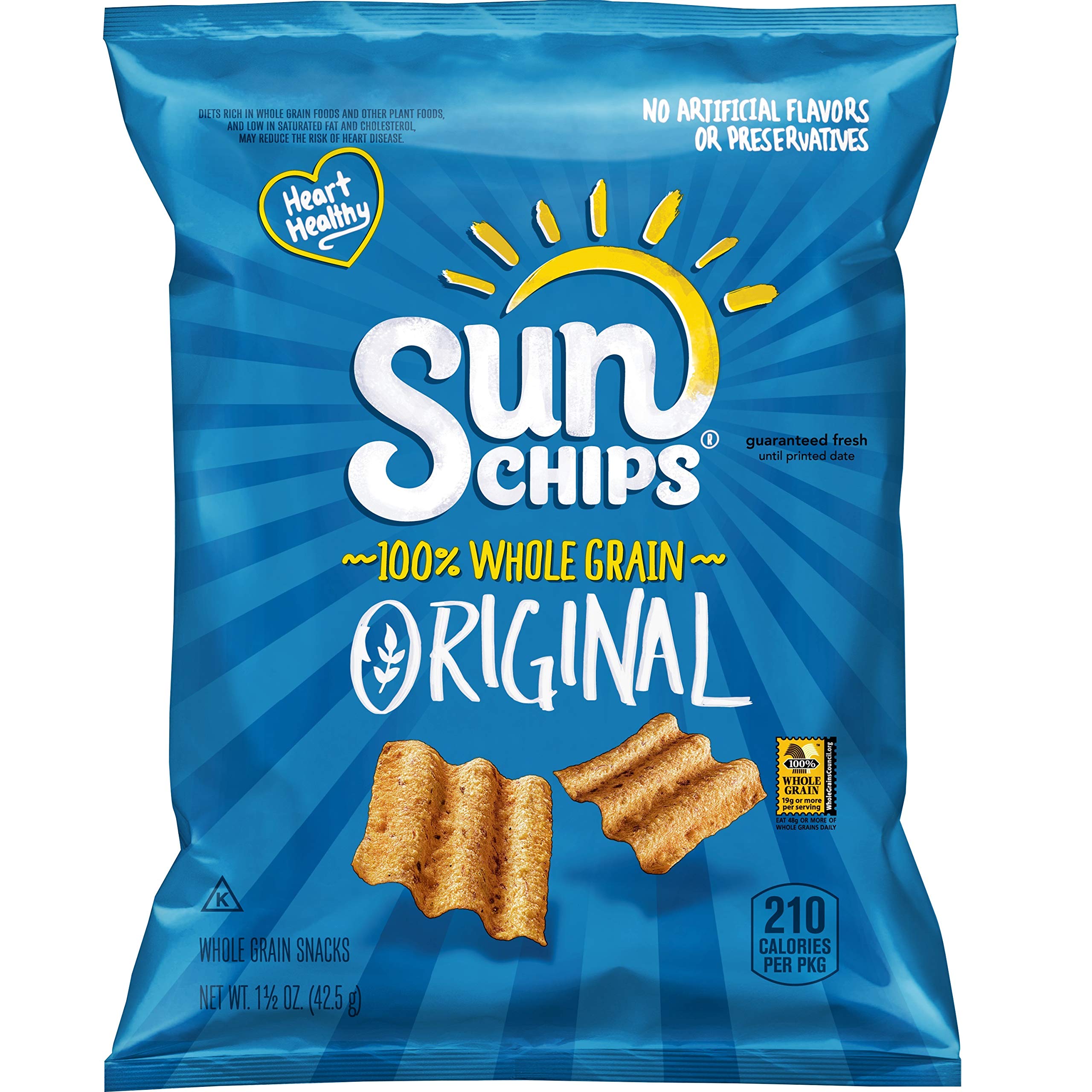 SunChips Multigrain Snacks, Original, 1.5 Ounce (Pack of 64) 2