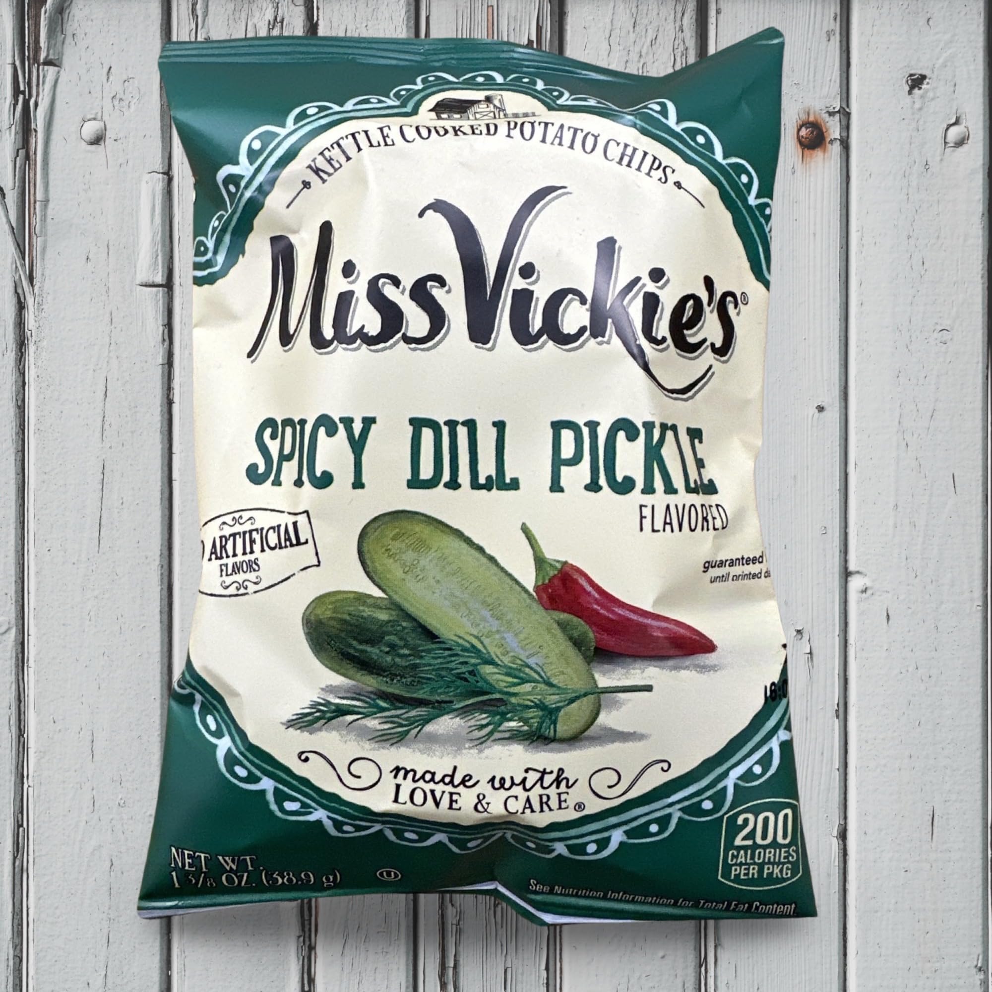 Miss Vickie's Spicy Dill Pickle Kettle Cooked Potato Chips, 12 Pack 5