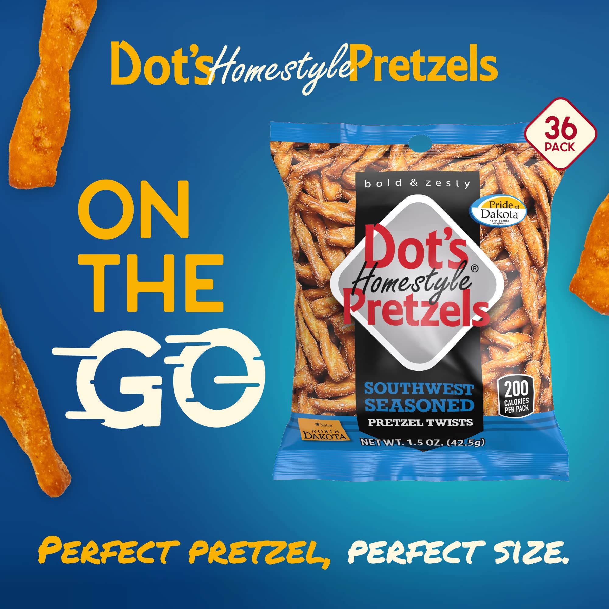 Dot's Homestyle Pretzels 1.5 Ounce Lunchbox Size Individual Pack Southwest Seasoned Pretzel Twists (36 Pack) 4