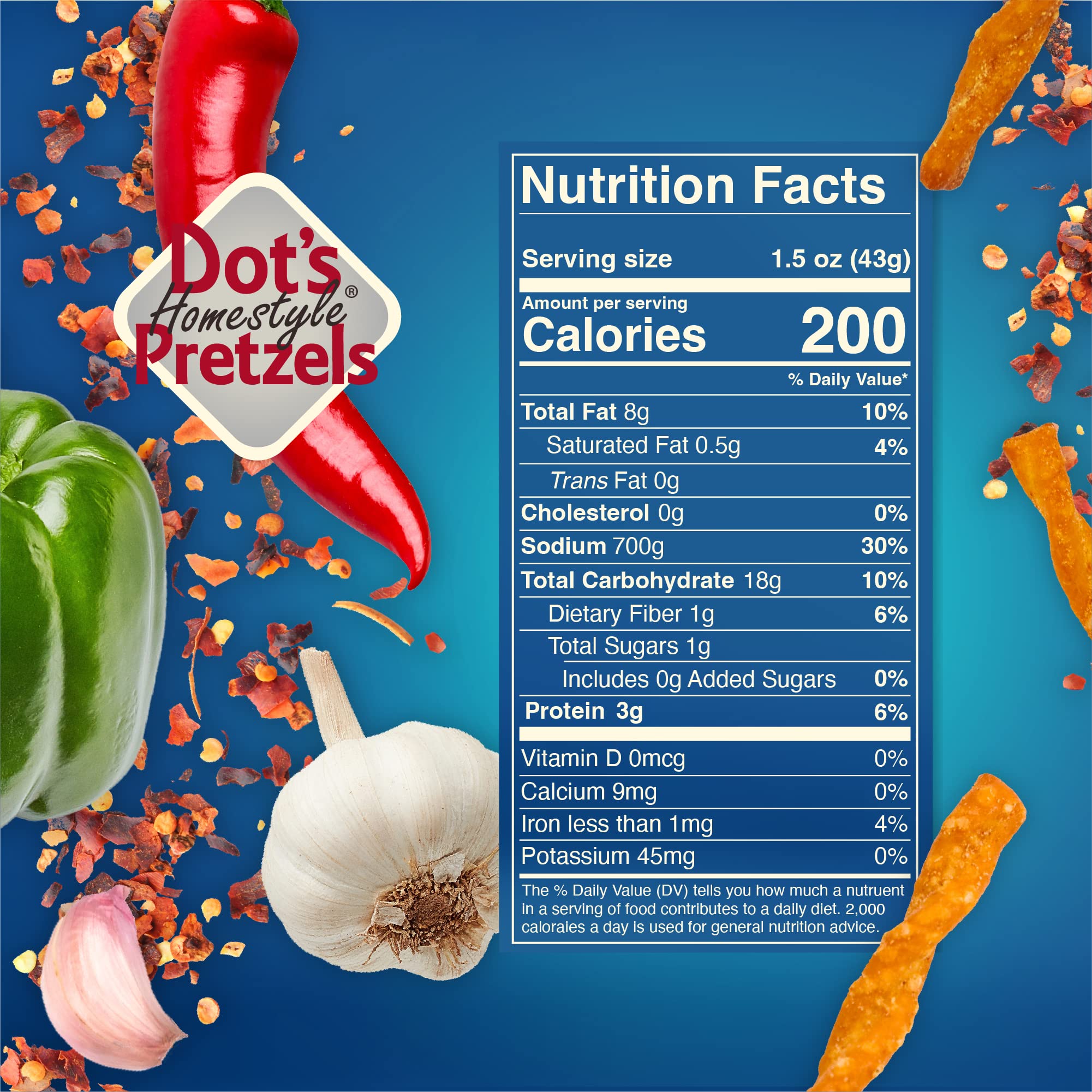 Dot's Homestyle Pretzels 1.5 Ounce Lunchbox Size Individual Pack Southwest Seasoned Pretzel Twists (36 Pack) 6