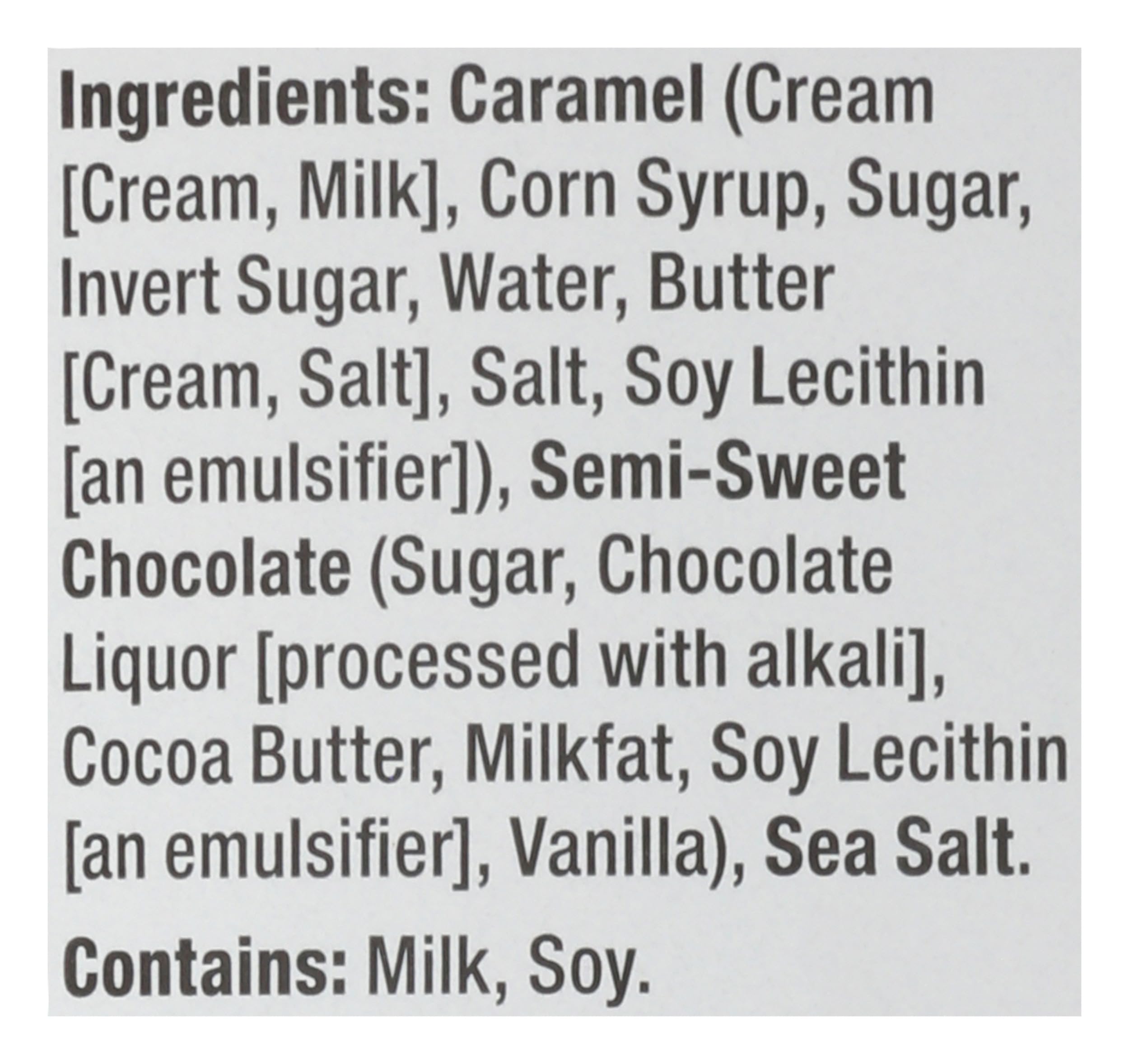 Sanders Dark Chocolate Sea Salt Caramel Thins, Kosher, 18 Ounce (Pack of 6) 5
