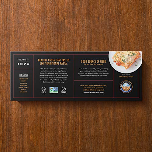 Dreamfields Pasta Dreamfields Healthy Pasta Living Lasagna, 13.25-Ounce Boxes (Pack of 12) 3