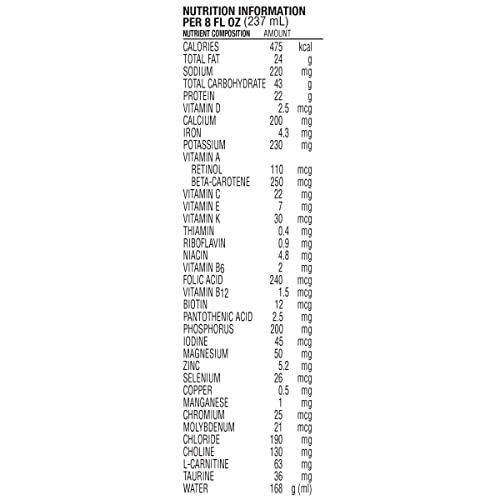 NOVASOURCE (2.0 kcal/mL) RENAL Vanilla Formula for Patients on DIALYSIS (475 Calories, 22g Protein) 8 fl oz (Pack of 24) 6