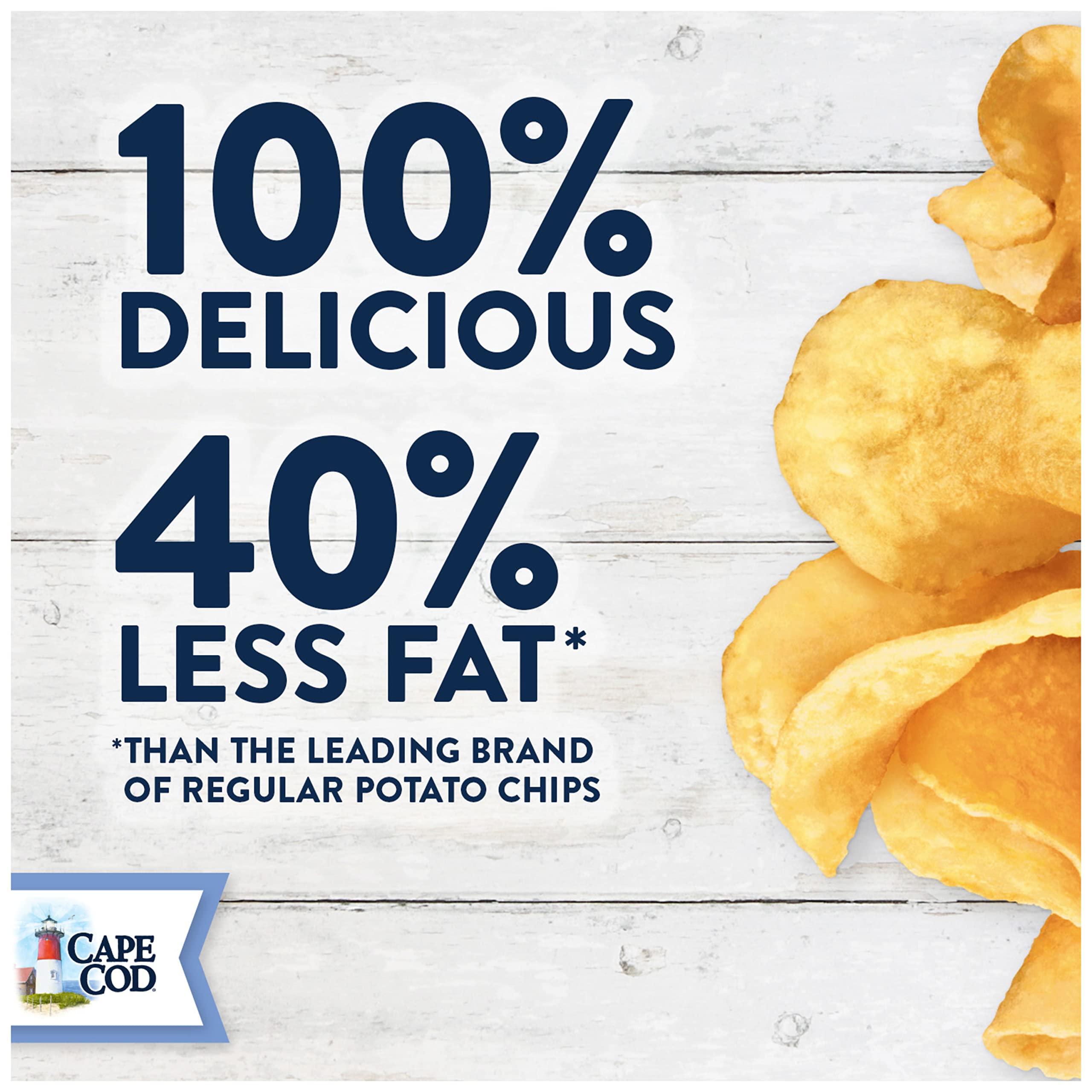 Cape Cod Potato Chips, Less Fat Original Kettle Cooked Chips, 1.5 Oz (Pack of 56) 3