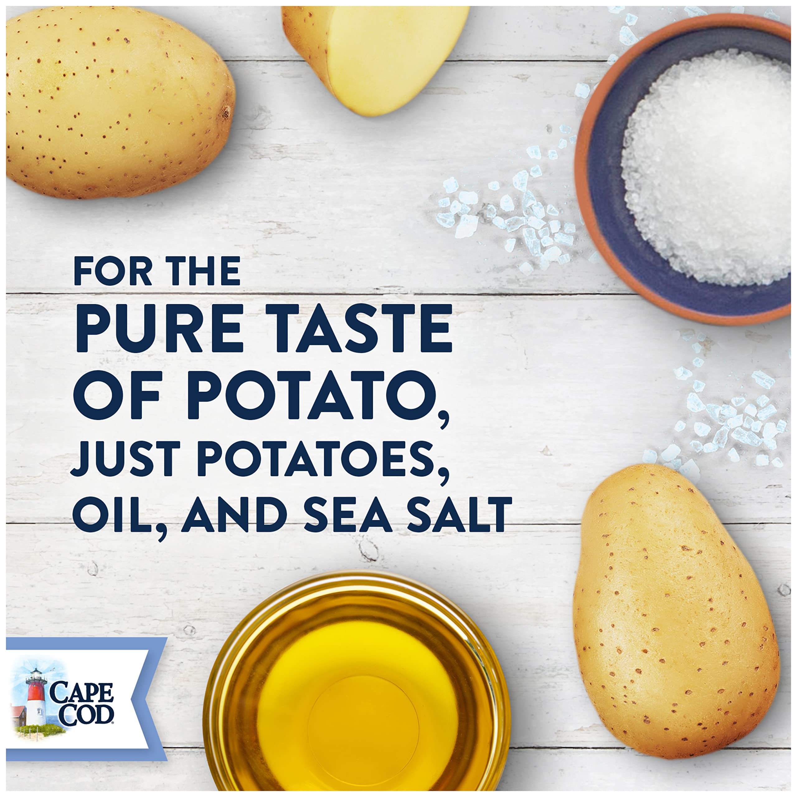 Cape Cod Potato Chips, Less Fat Original Kettle Cooked Chips, 1.5 Oz (Pack of 56) 4