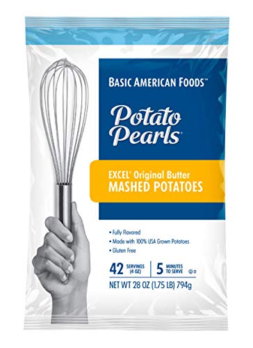 Basic American Foods Potato Pearls, Original Butter Mashed Potatoes, Large Size for Food Services and Restaurants, Easy To Prepare, Made with 100% USA 3