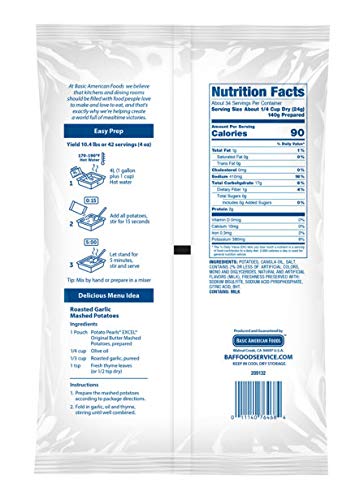 Basic American Foods Potato Pearls, Original Butter Mashed Potatoes, Large Size for Food Services and Restaurants, Easy To Prepare, Made with 100% USA 4