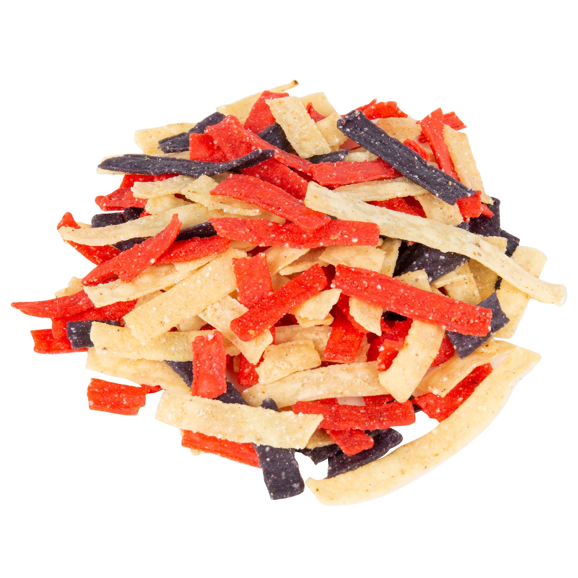 Fresh Gourmet Tri | Color Tortilla Strips | 1 Pound | Low Carb | Crunchy Snack and Salad Topper 4