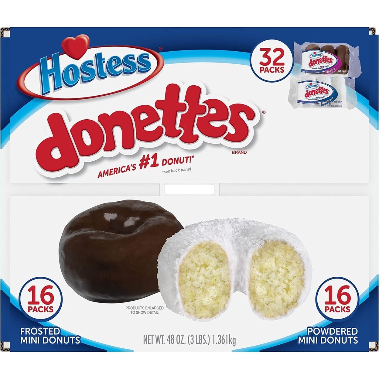 Hostess Mini Powered Donettes and Frosted Chocolate Donettes (1.5 oz., 36 pk.) 5