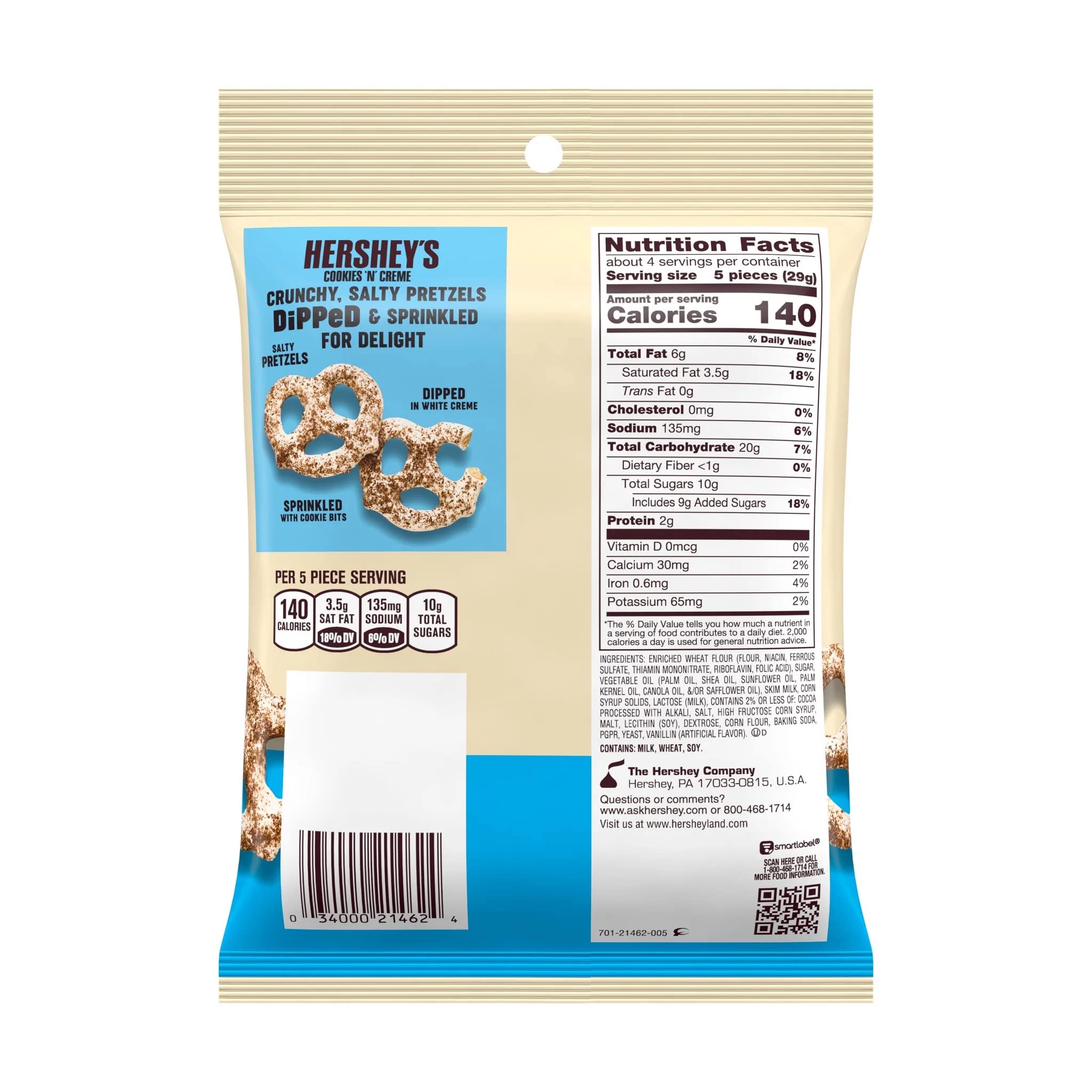 Hershey's Cookies 'n' Cream dipped Pretzels, 5 Oz 3