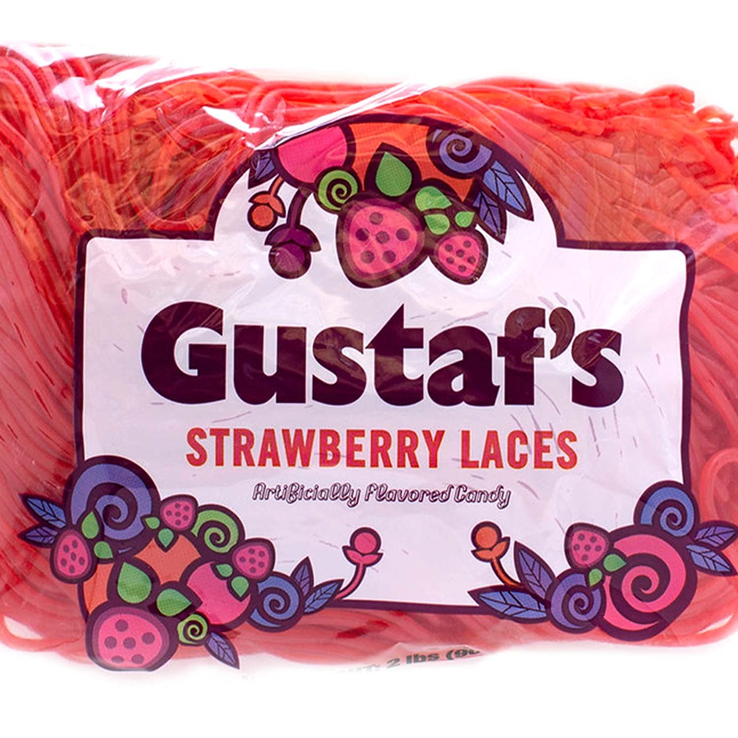 Gustaf's Strawberry Laces, 2 lbs(Pack of 3) 2