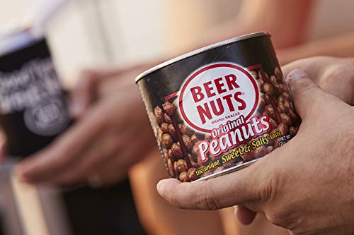 BEER NUTS Original Peanuts - Travel Size Sweet & Salty Bar Nuts - Gluten Free, Kosher, Low Sodium Peanut Snacks Made In The USA - 12oz Resealable Can 5