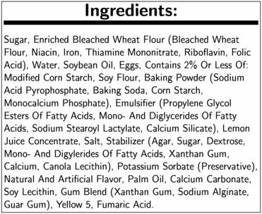 Otis Spunkmeyer Lemon Loaf Cake with Icing, 4 Ounce - 24 per case. 4