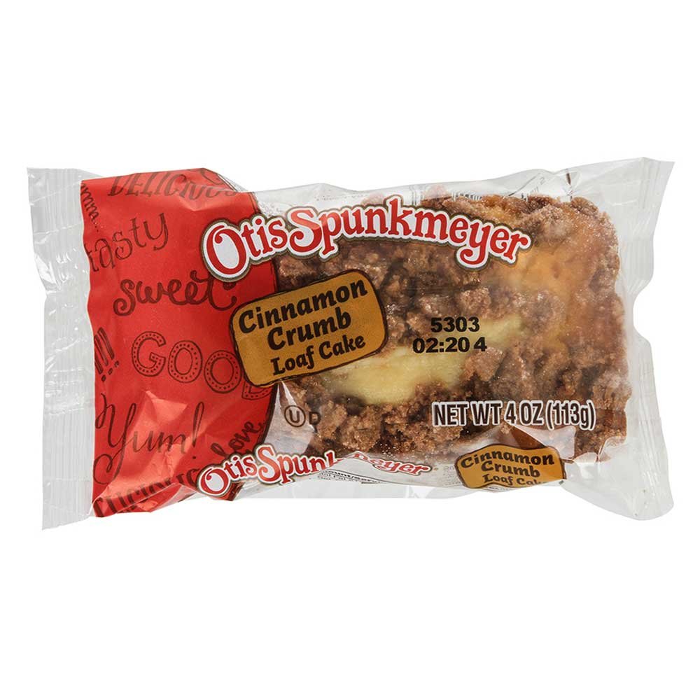 Otis Spunkmeyer Individually Wrapped Cinnamon Cake Crumb Loaf, 4 Ounce -- 24 per case.