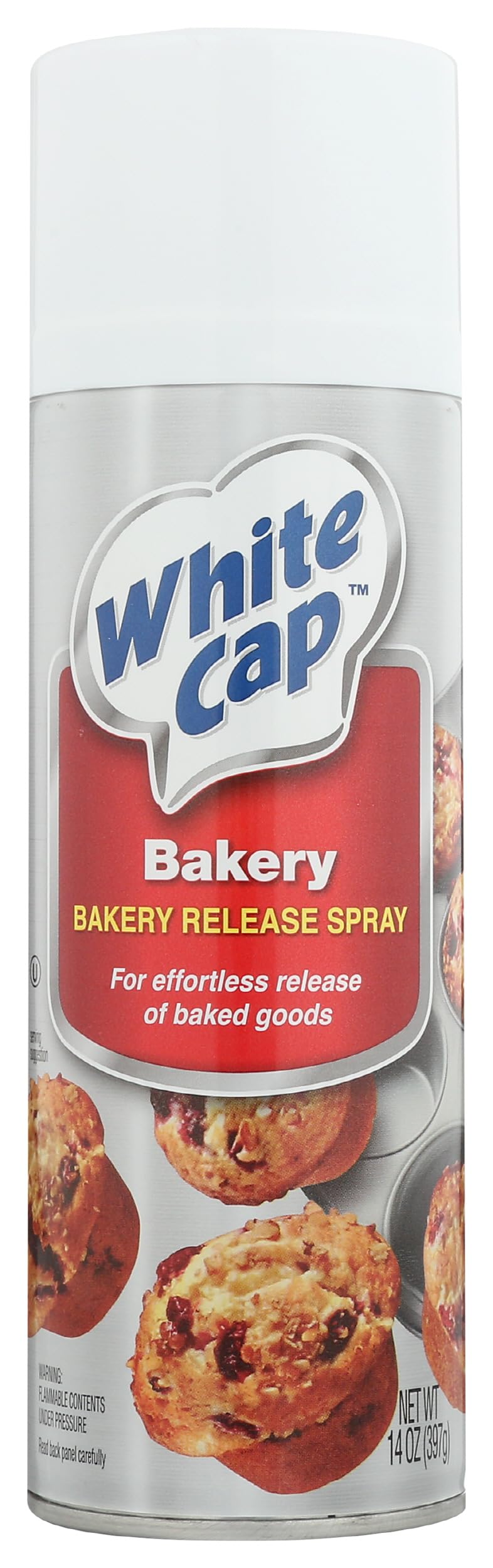 White Cap Bakery Release Spray, 0g Trans Fat, Kosher, 14 Ounce (Pack of 6) 2