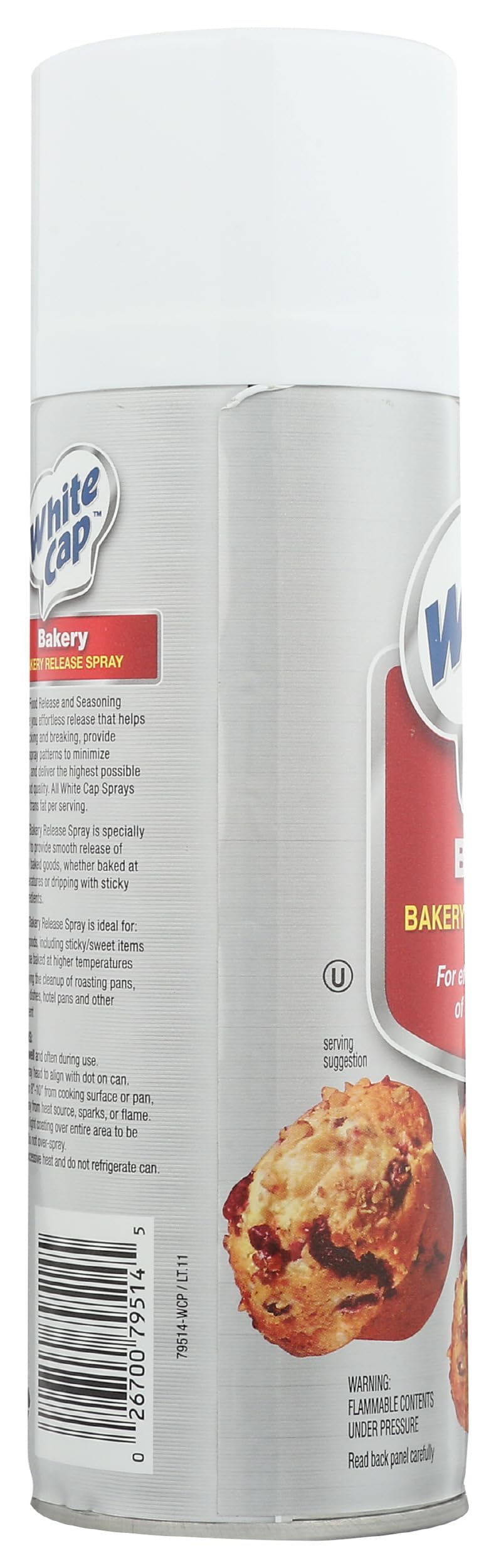 White Cap Bakery Release Spray, 0g Trans Fat, Kosher, 14 Ounce (Pack of 6) 3