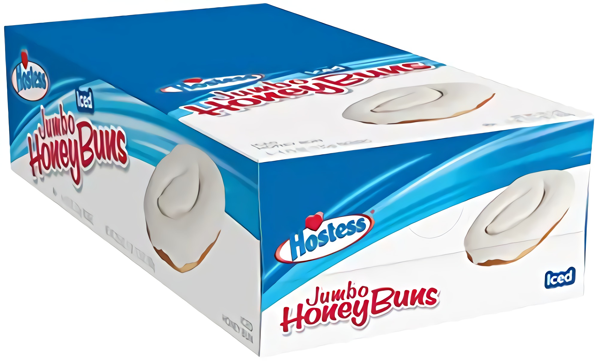 Hostess Jumbo Iced Honey Buns 6ct Box 2 Boxes 4