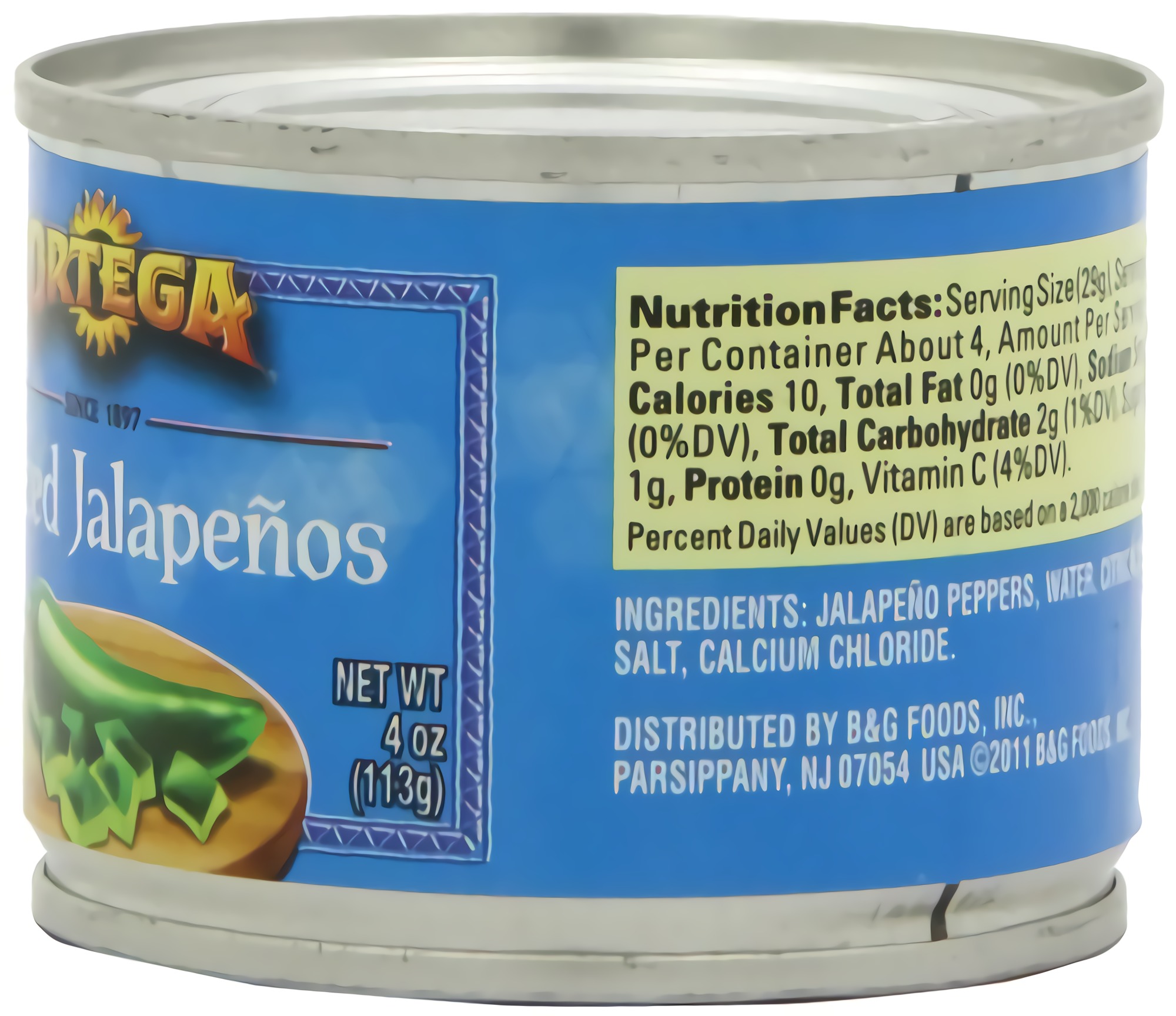 Ortega Diced Jalapenos, 4-Ounce Cans (Pack of 4) 3