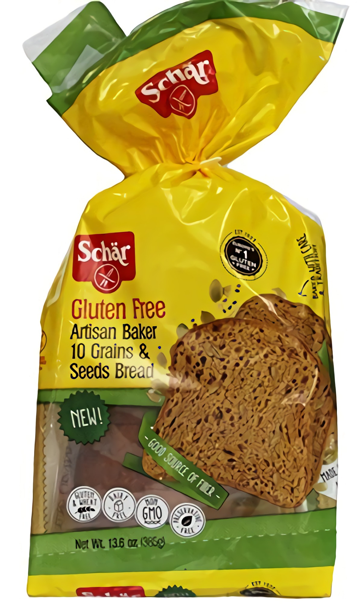 Schar Gluten Free, Artisan Baker 10 Grains & Seeds Bread, 13.6 oz (Pack of 3)
