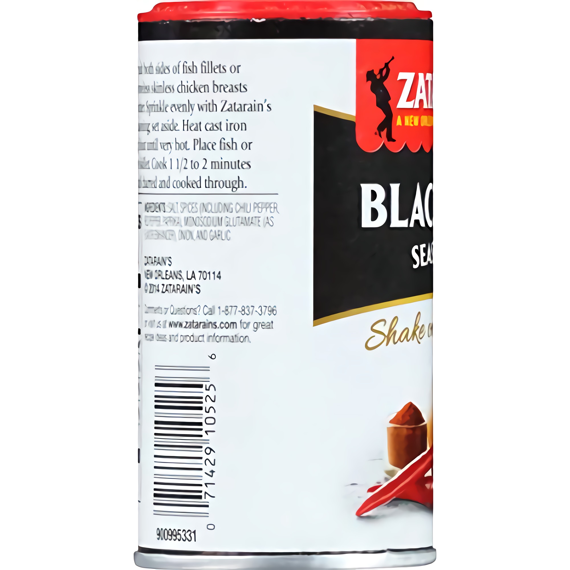 Zatarain's Blackened Fish Seasoning - Shaker, 3 OZ (Pack - 4) 4