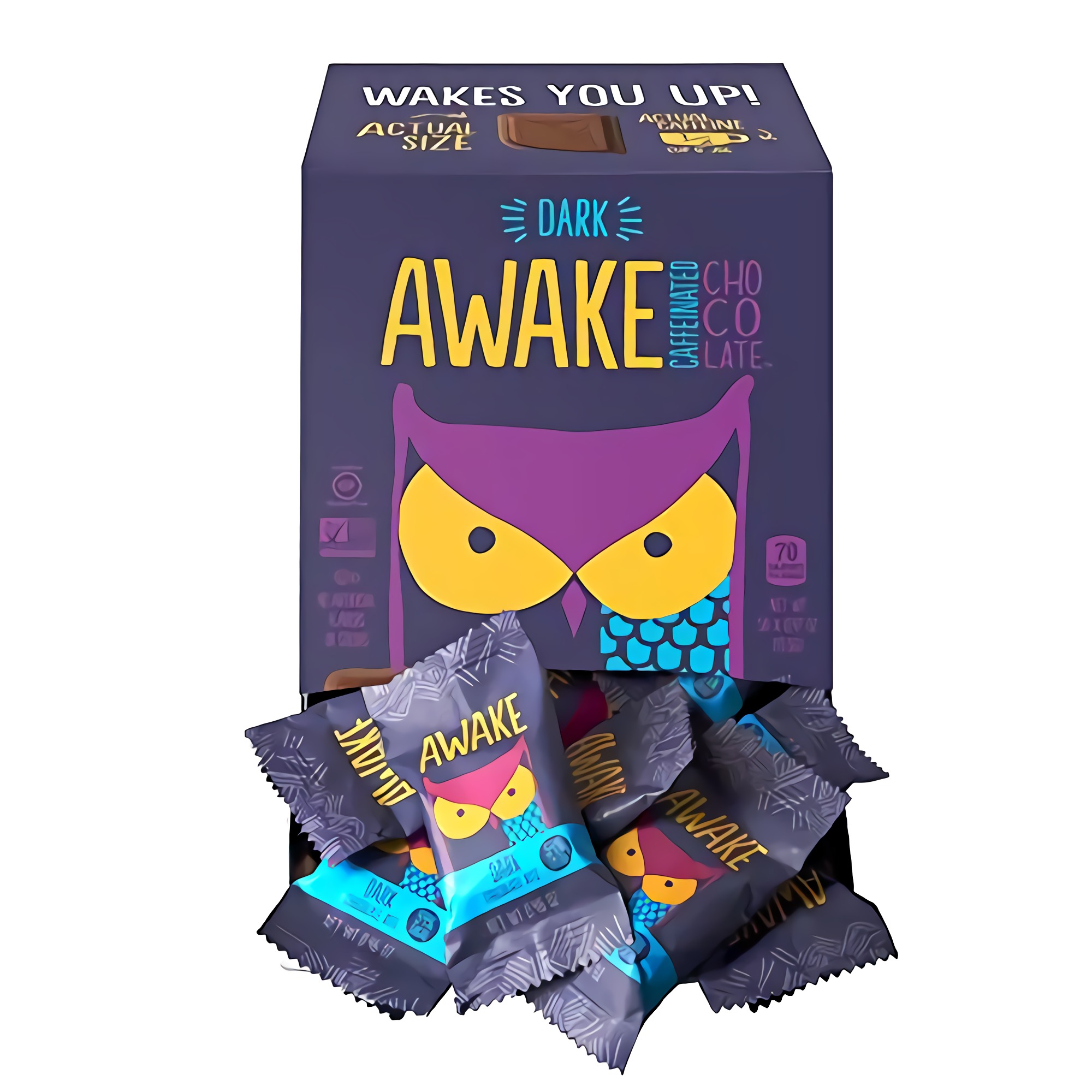 Awake Caffeinated Chocolate Energy Bites, Dark Chocolate, 50 Count 2