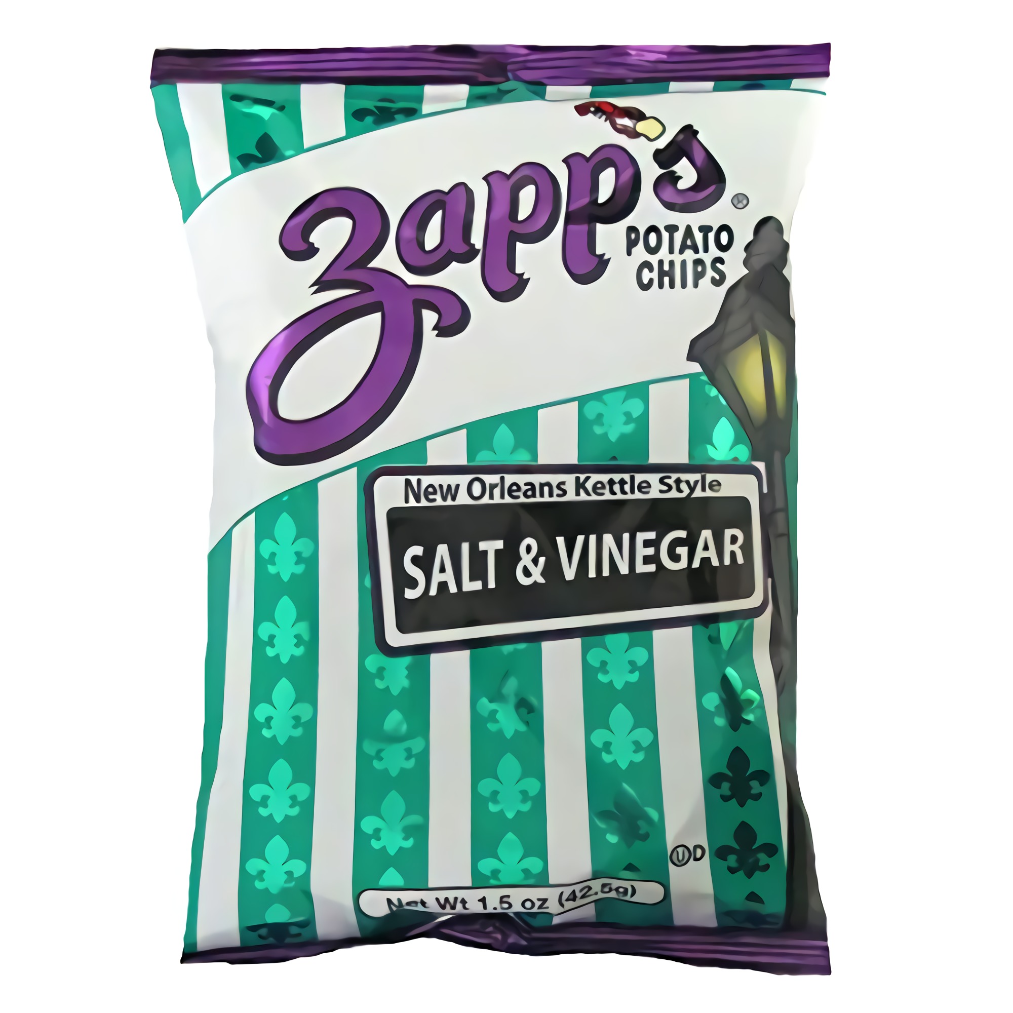 Zapp's Salt and Vinegar Chips 1.5 ounce (Pack of 60)