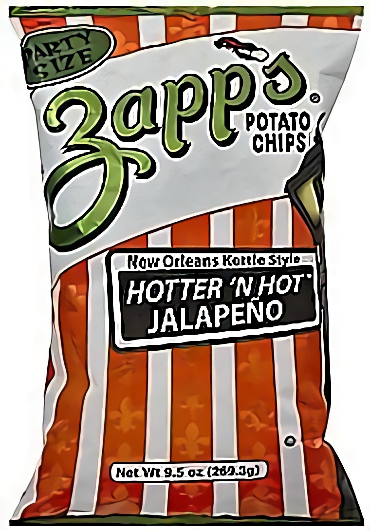 Zapp's Potato Chips 1.5 Ounce 30 Count (Jalapeno)