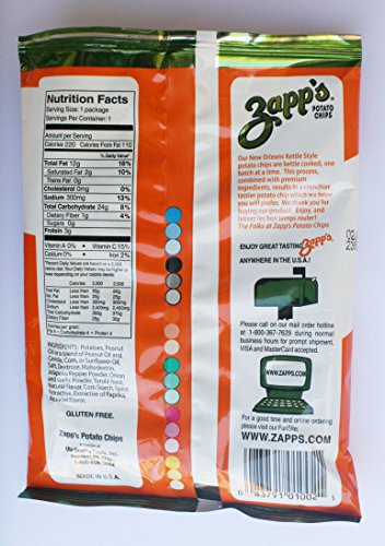 Zapp's Potato Chips 1.5 Ounce 30 Count (Jalapeno) 3