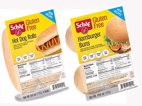 Schar Gluten Free Hot Dog and Hamburger Bun Combo | 8 Total Buns 3
