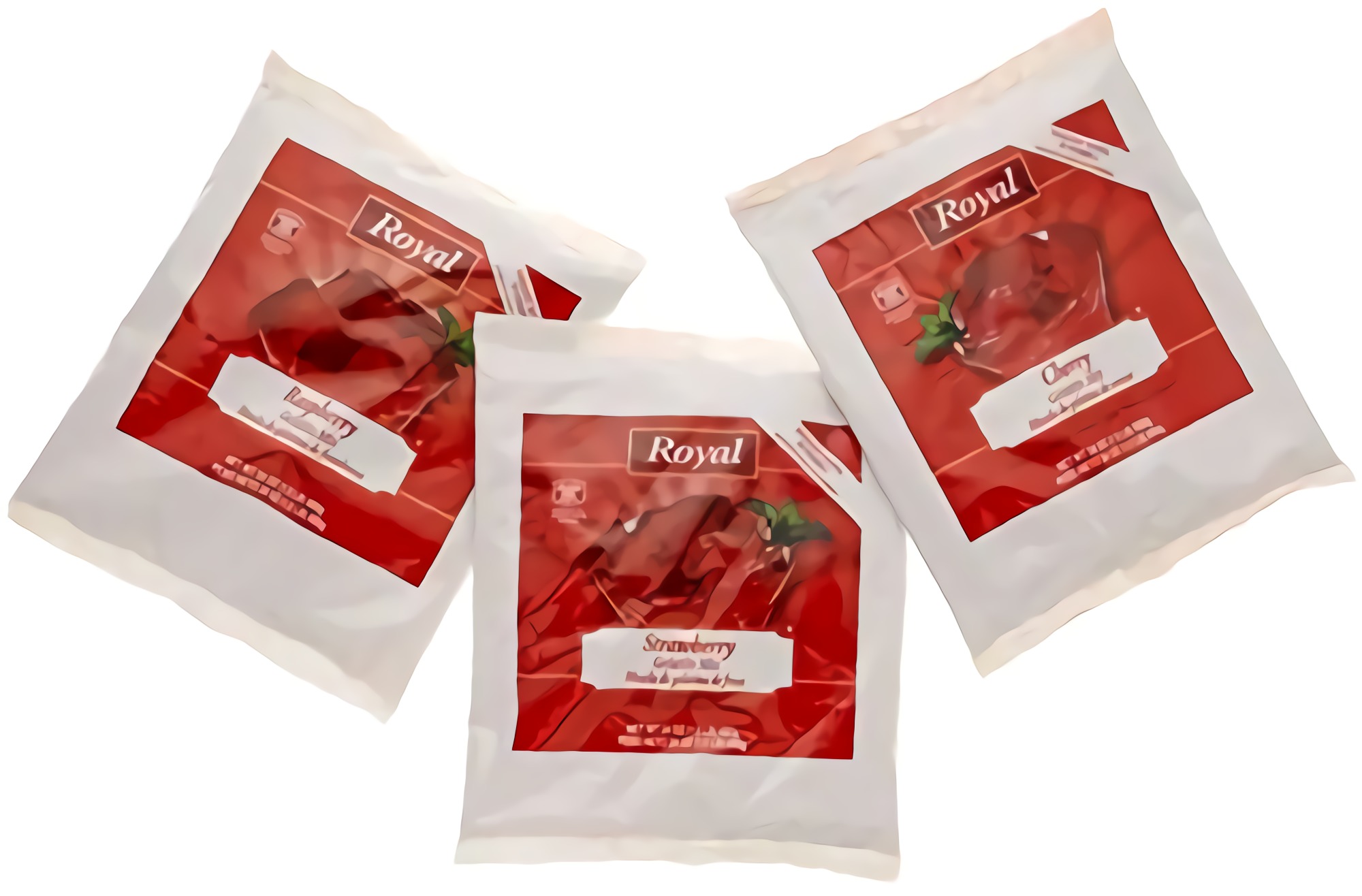 ROYAL Assorted Reds Gelatin Mix | Cherry, Raspberry, Strawberry | One 24 oz bag of each (3 Total) 2