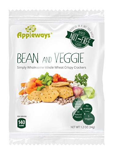 Appleways Whole Grain Veggie Crackers, 24 Ct
