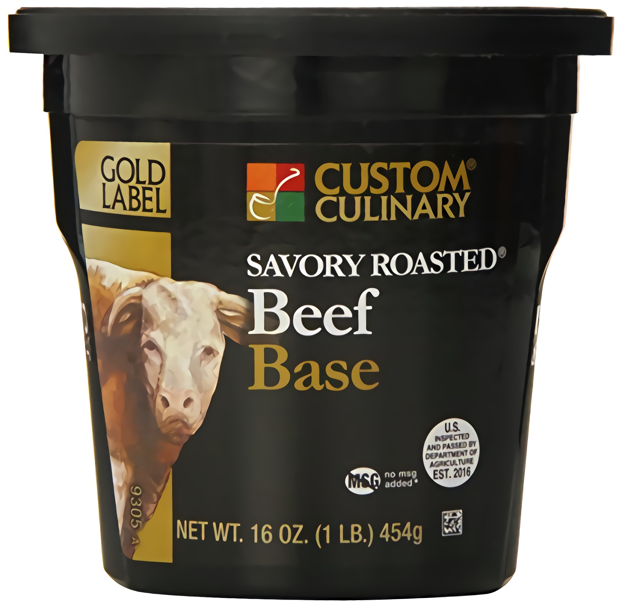 Custom Culinary Gold Label Base Savory, Roasted Beef, 1 Pound