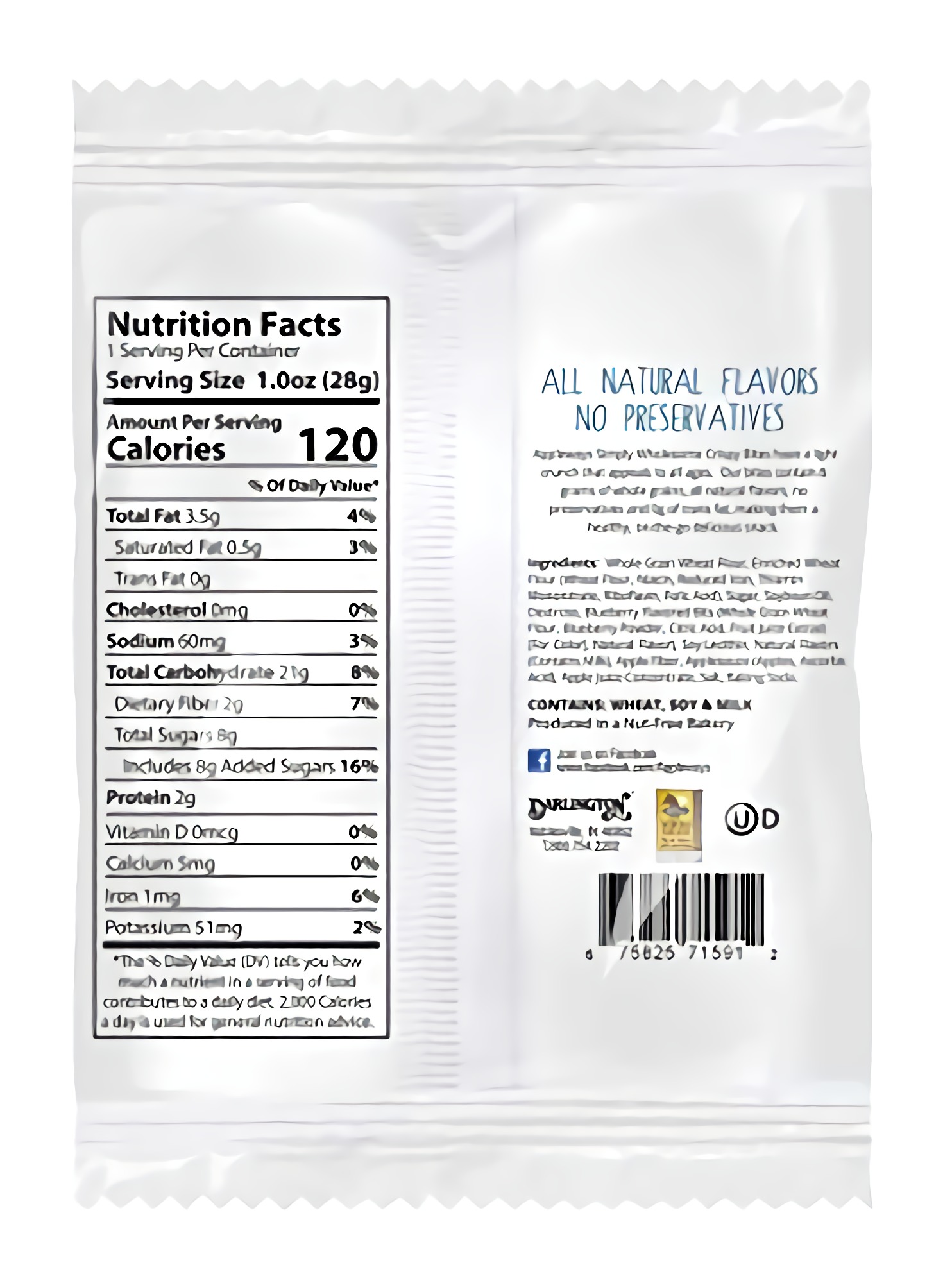 Appleways Whole Grain Blueberry Lemon Crispy Bites | 1 Oz | Pack of 12 4