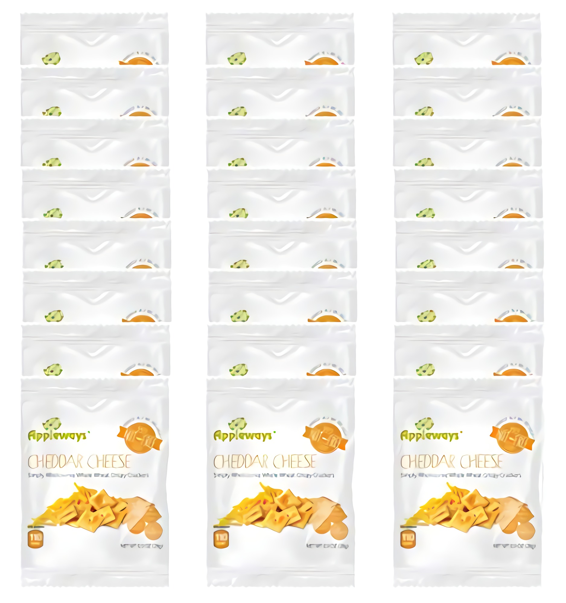 Appleways Whole Grain Cheddar Cheese Crispy Crackers | .9 Ounce | Pack of 24