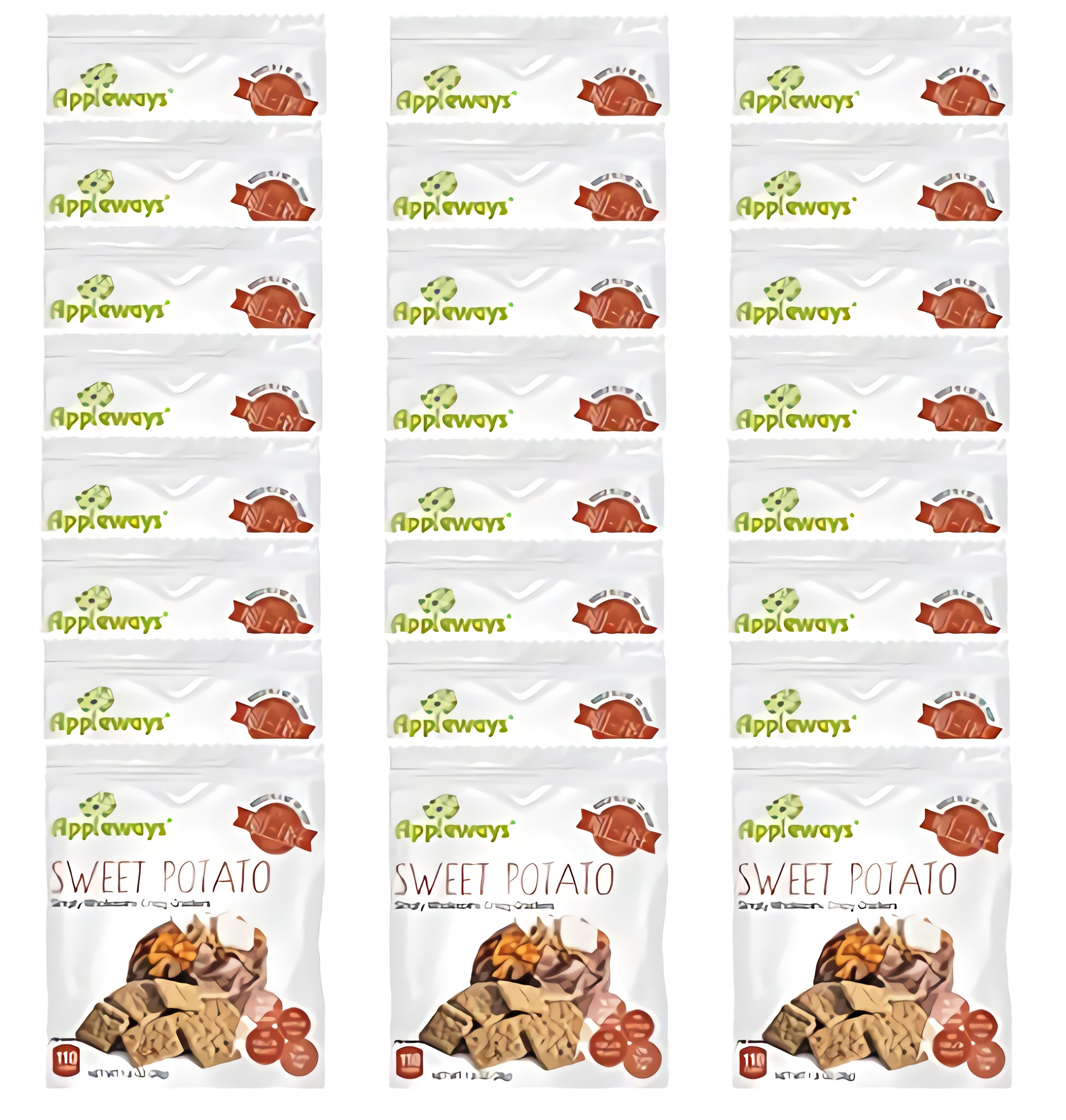 Appleways Whole Grain Sweet Potato Crispy Crackers | 1.0 oz | Pack of 24