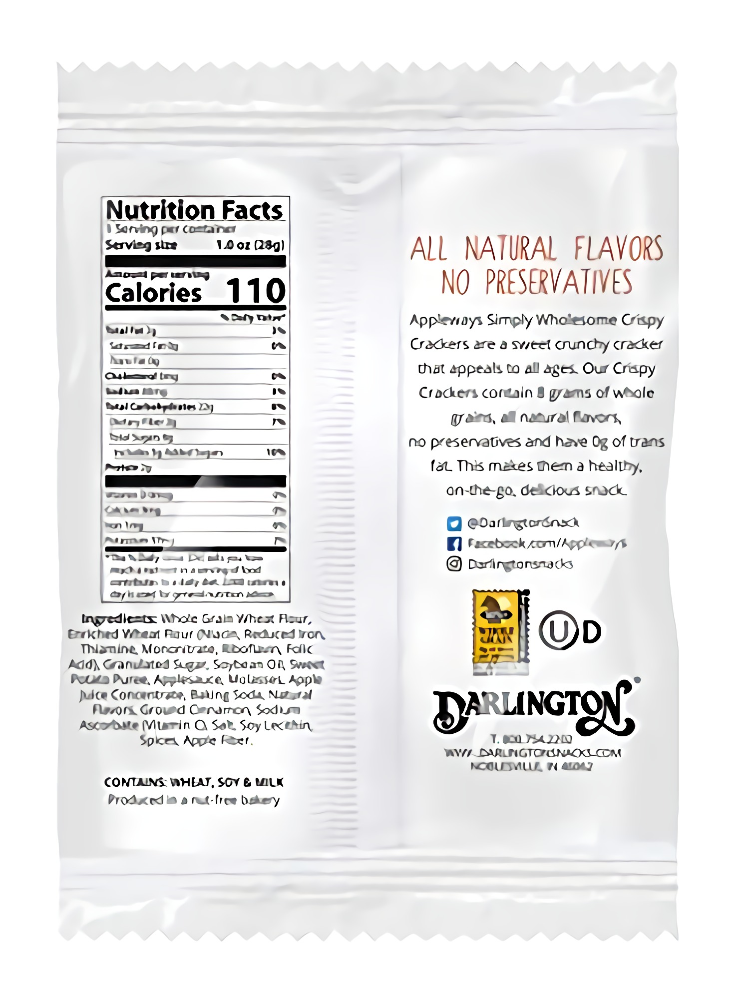 Appleways Whole Grain Sweet Potato Crispy Crackers | 1.0 oz | Pack of 24 4