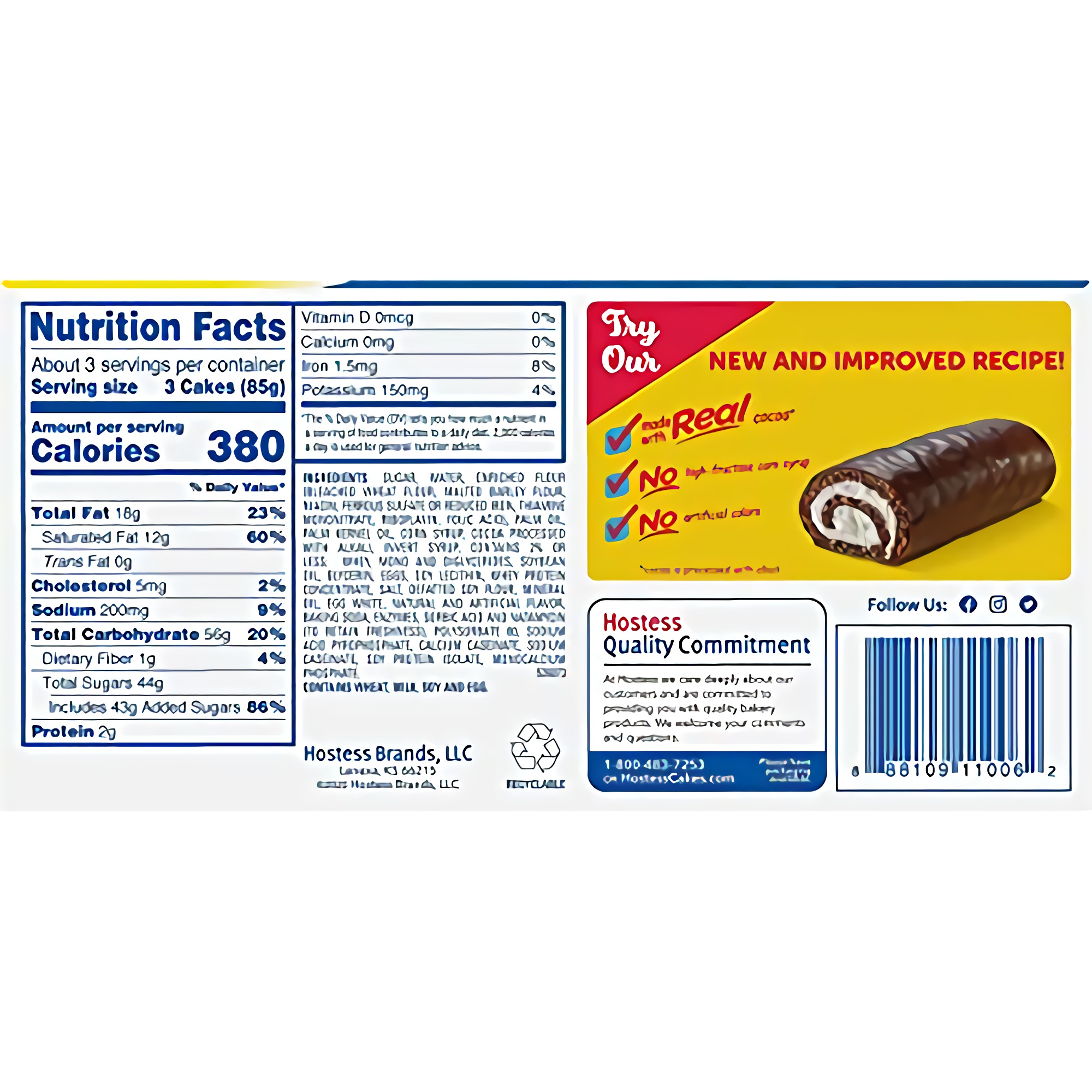 Hostess Ho Hos | 10 Count | 10 Ounce | Pack of 2 (20 Total Ho Hos) 4